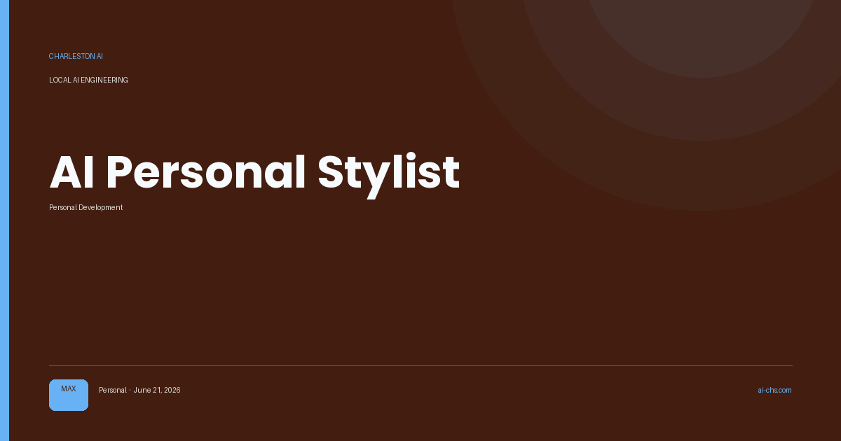 AI Personal Stylist — an intelligence delivery by Charleston AI