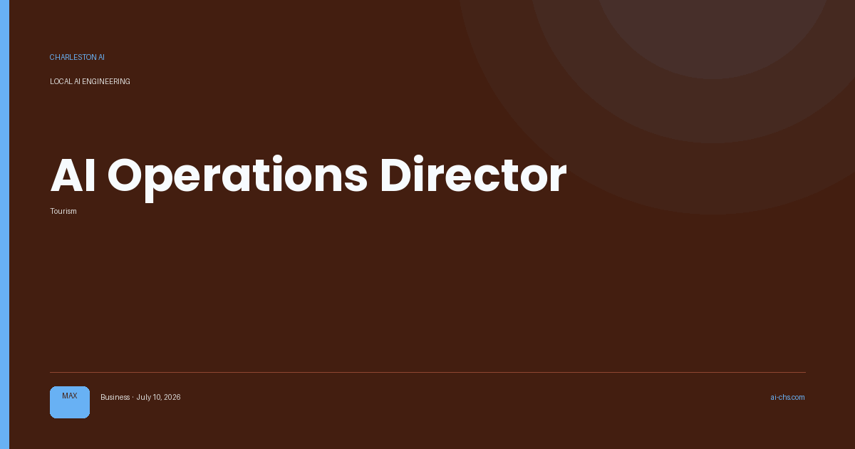 AI Operations Director — an intelligence delivery by Charleston AI